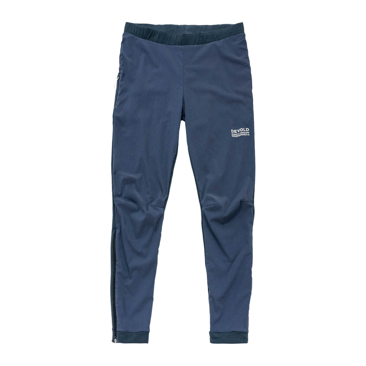 Devold Endurance Merino Pants i mørk blå, sett forfra