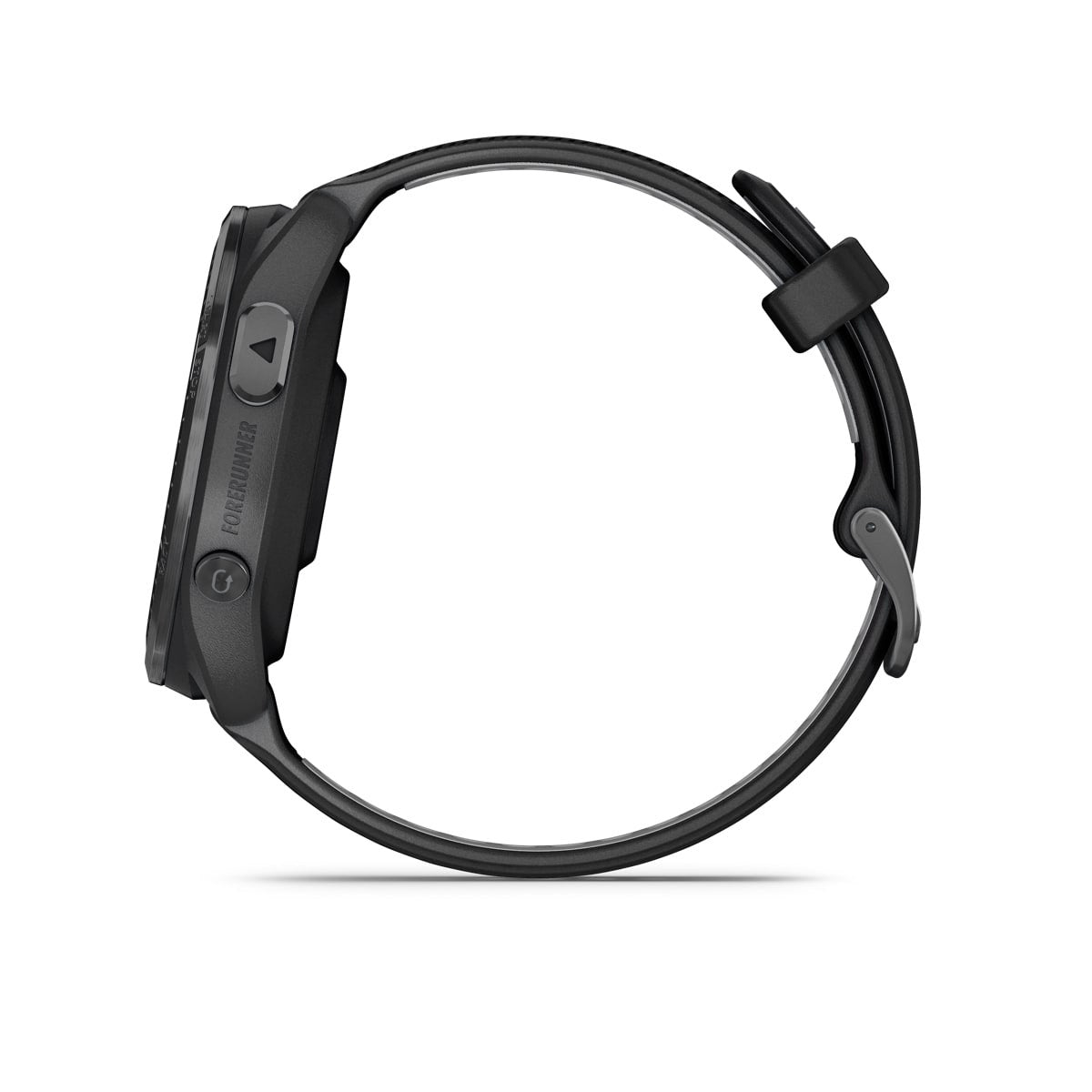 Garmin Forerunner 965 sett fra siden med reimen
