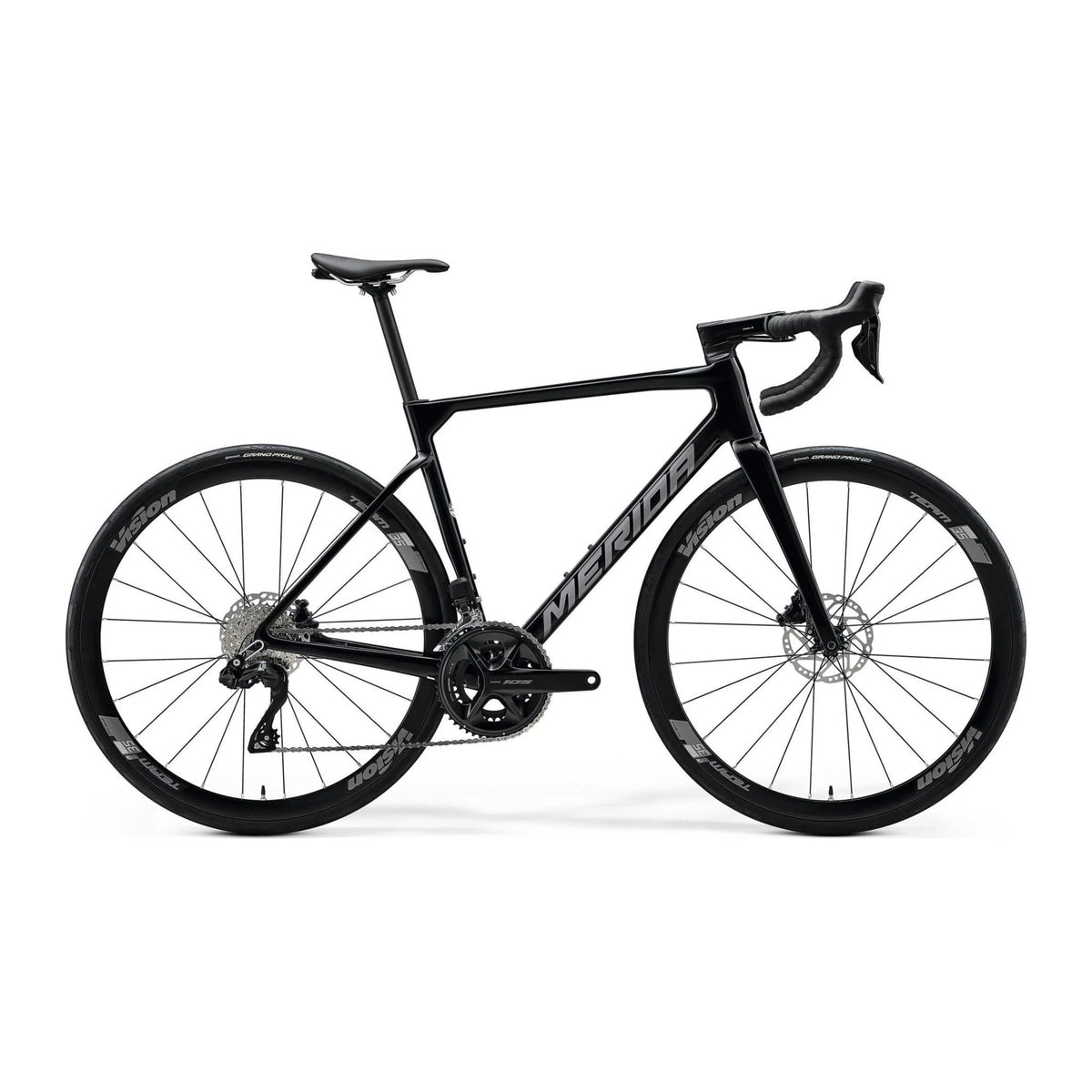 Merida Scultura 5000 i metallisk svart, sett fra siden