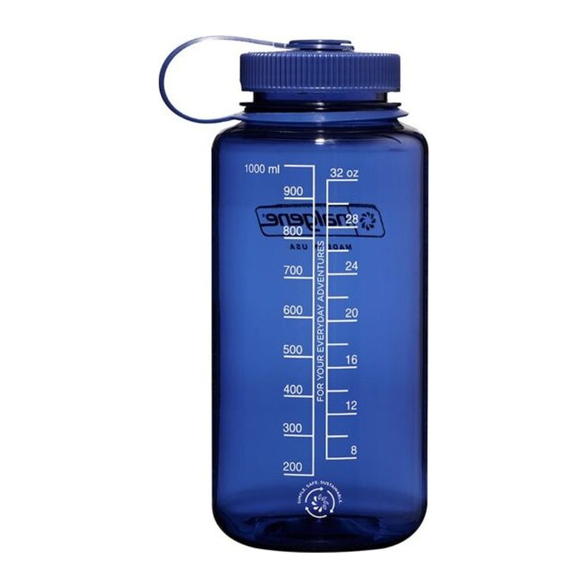 Nalgene-flasken med måleskala på siden