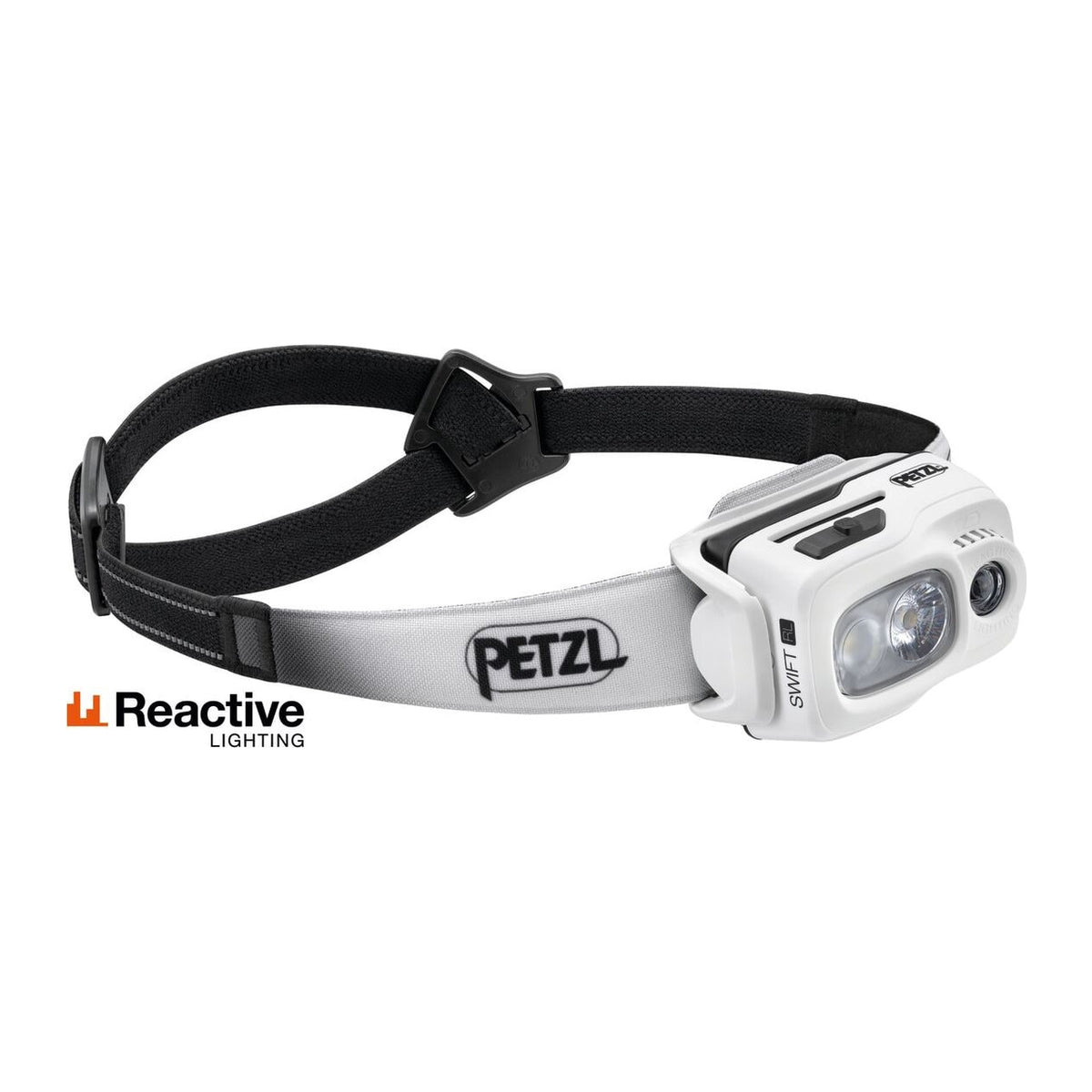 Petzl Swift RL hodelykt sett fra motsatt side
