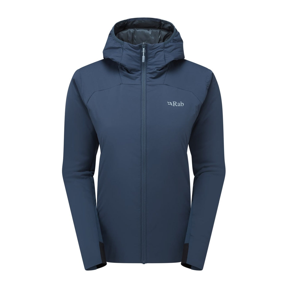 Rab Xenair Alpine Flex jakke i Tempest Blue, sett forfra