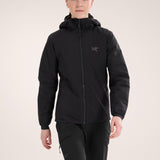Kvinne i svart Atom Hoody, sett forfra