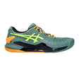 Asics Gel-Resolution 9 Padel i grønt, sett fra siden