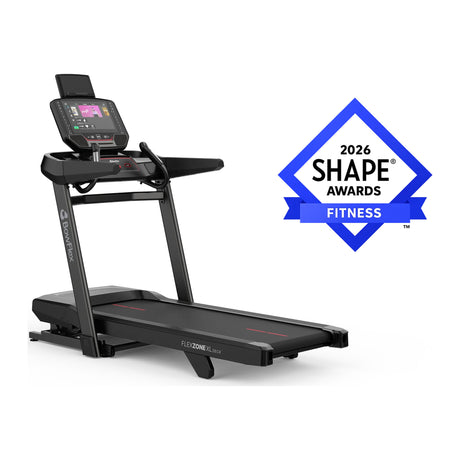 BowFlex T16 tredemølle sett skrått fra siden