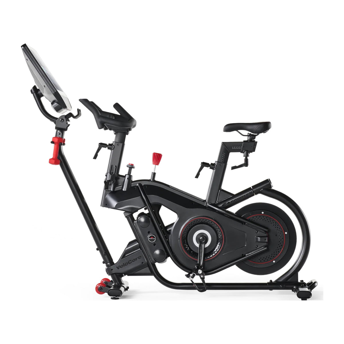 BowFlex VeloCore sett skrått bakfra med skjermen