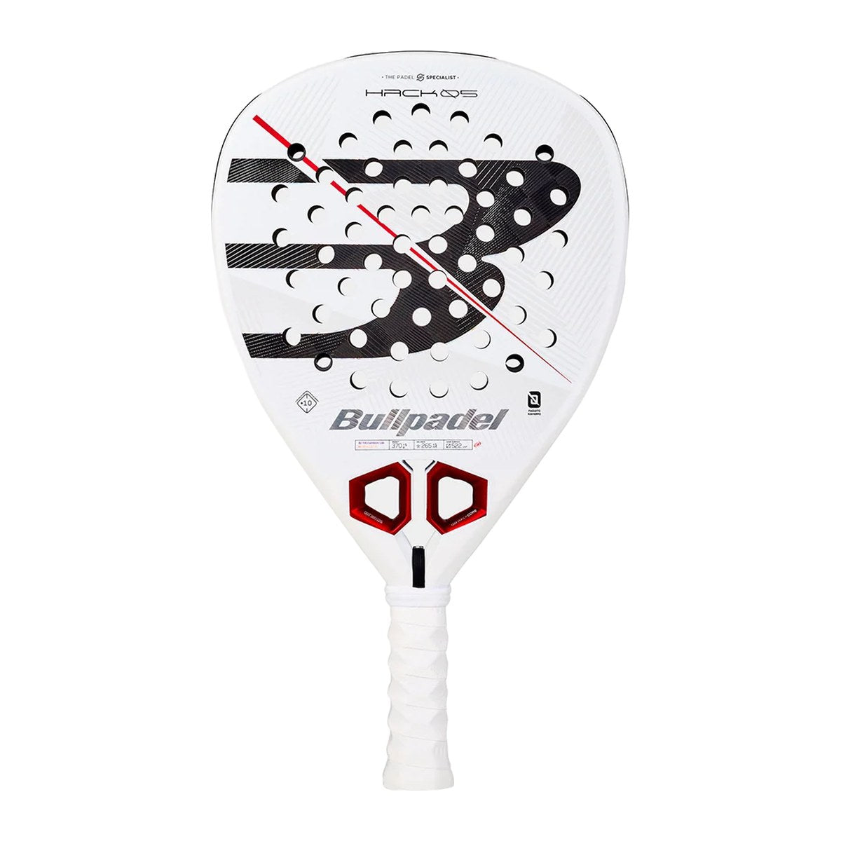 Bullpadel Hack 05 padelracket sett forfra