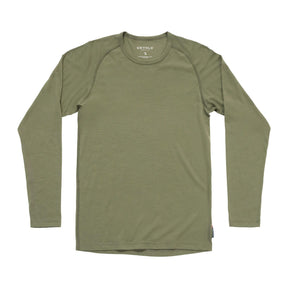 Devold Adventure Merino 190 trøye i grønt, sett forfra