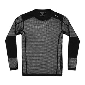 Devold Wool Mesh Pro trøye i svart, sett forfra
