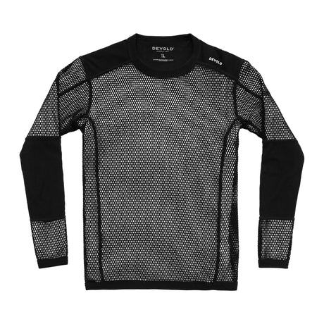 Devold Wool Mesh Pro trøye i svart, sett forfra