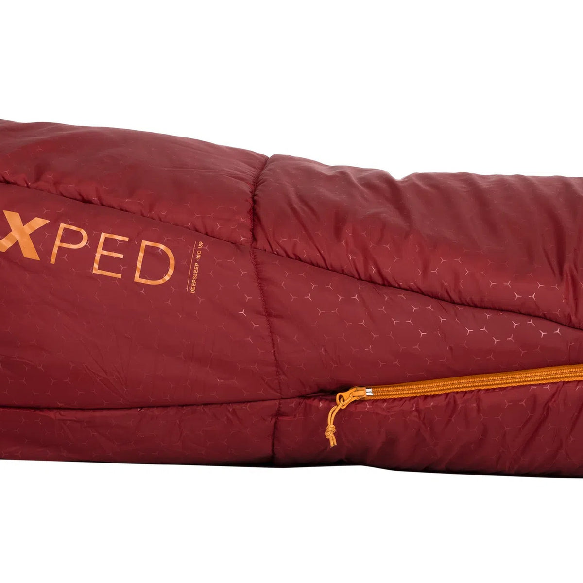 Fotboksen sett fra siden med Exped-logoen