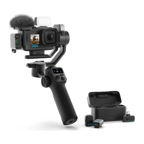 GoPro Mission 1 Pro montert på gimbal med mikrofon