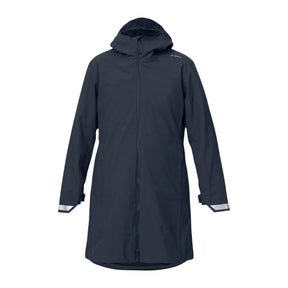 HeatX Metro Coat i marineblå, sett forfra