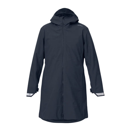 HeatX Metro Coat i marineblå, sett forfra