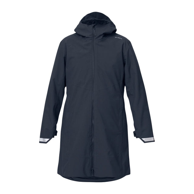 HeatX Metro Coat i marineblå, sett forfra