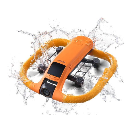 HoverAir Aqua med vannsprut rundt