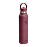 Hydro Flask 621 ml i burgunder med Flex Straw-kork