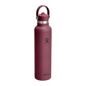 Hydro Flask 621 ml i burgunder med Flex Straw-kork
