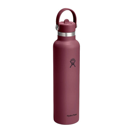 Hydro Flask 621 ml i burgunder med Flex Straw-kork