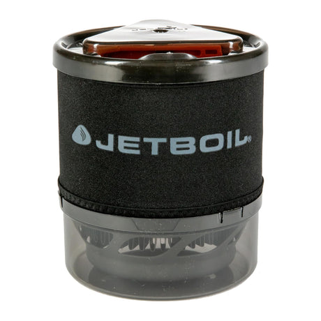 Nærbilde av Jetboil MiniMo-kjelen med isolasjonstrekk