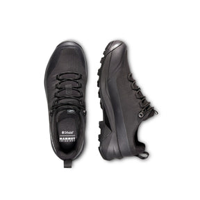 Mammut Ducan III Low GTX i svart, et par sett skrått ovenfra