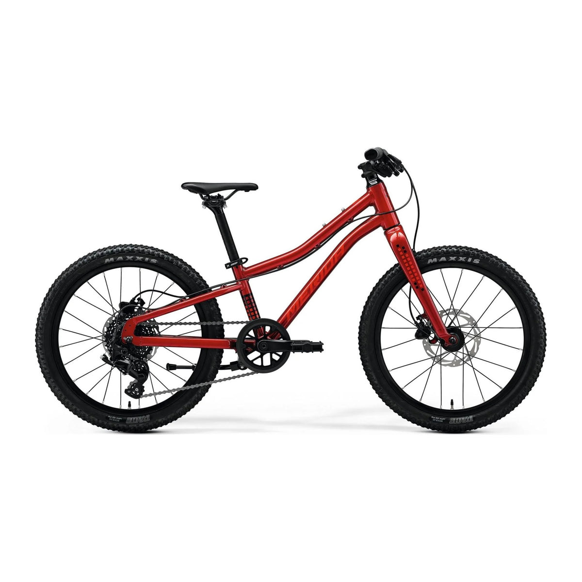 Merida Matts J.20+ i dark strawberry / race red / black, sett fra siden