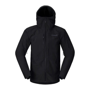 Norrøna Lofoten Gore-Tex isolert jakke i svart, sett forfra