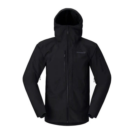 Norrøna Lofoten Gore-Tex isolert jakke i svart, sett forfra