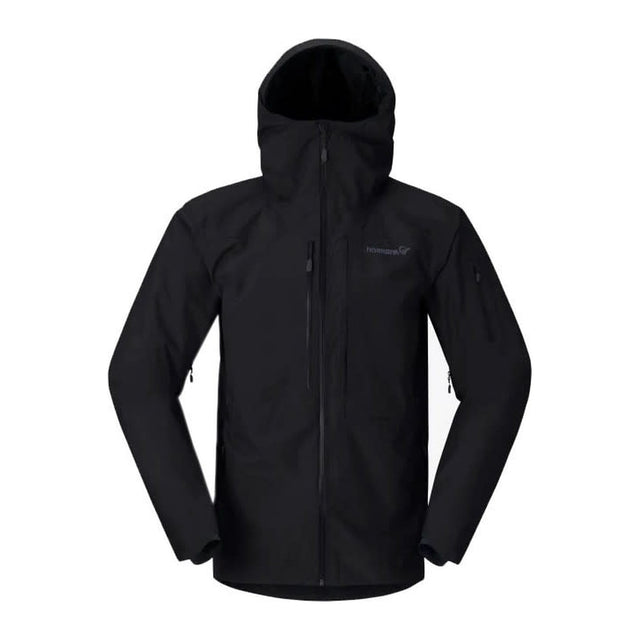 Norrøna Lofoten Gore-Tex isolert jakke i svart, sett forfra