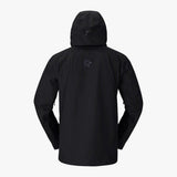 Norrøna Lofoten-jakken sett forfra med hetten nede