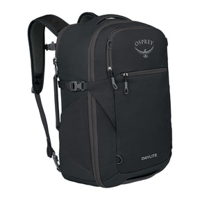 Osprey Daylite Carry-On 35 i svart, sett skrått forfra