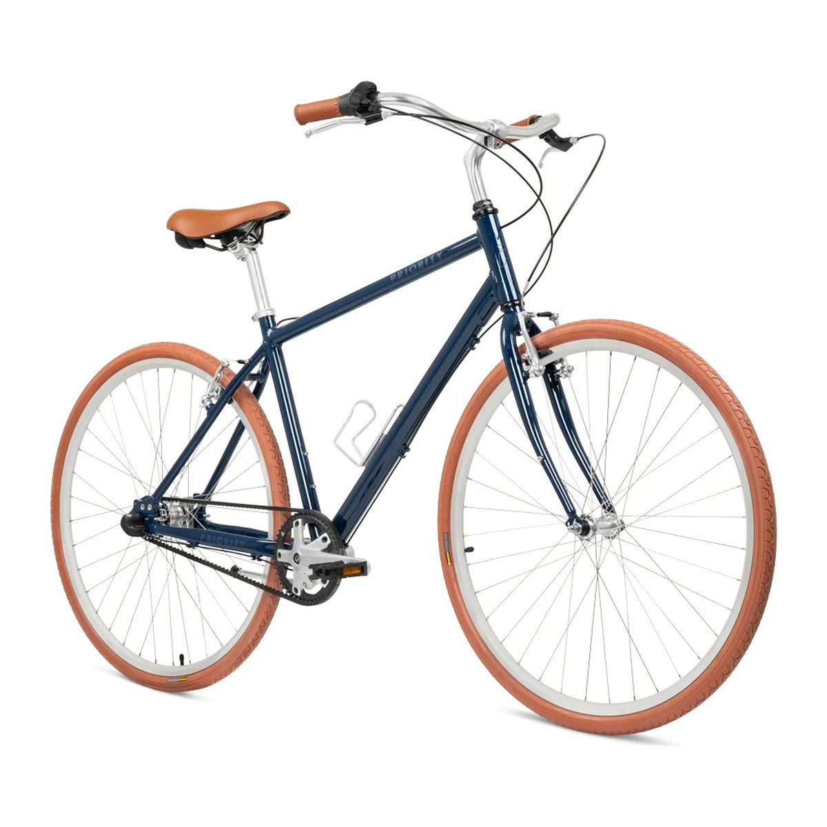 Priority Classic Plus i marineblått sett skrått fra siden