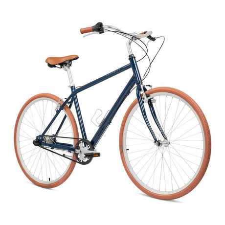 Priority Classic Plus i marineblått sett skrått fra siden