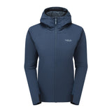 Rab Xenair Alpine Flex jakke i Tempest Blue, sett forfra