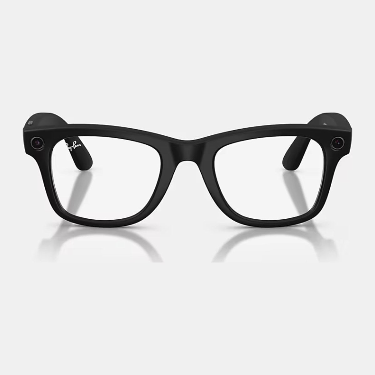 Ray-Ban Meta Wayfarer med klare glass, sett forfra