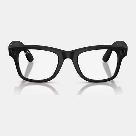 Ray-Ban Meta Wayfarer med klare glass, sett forfra