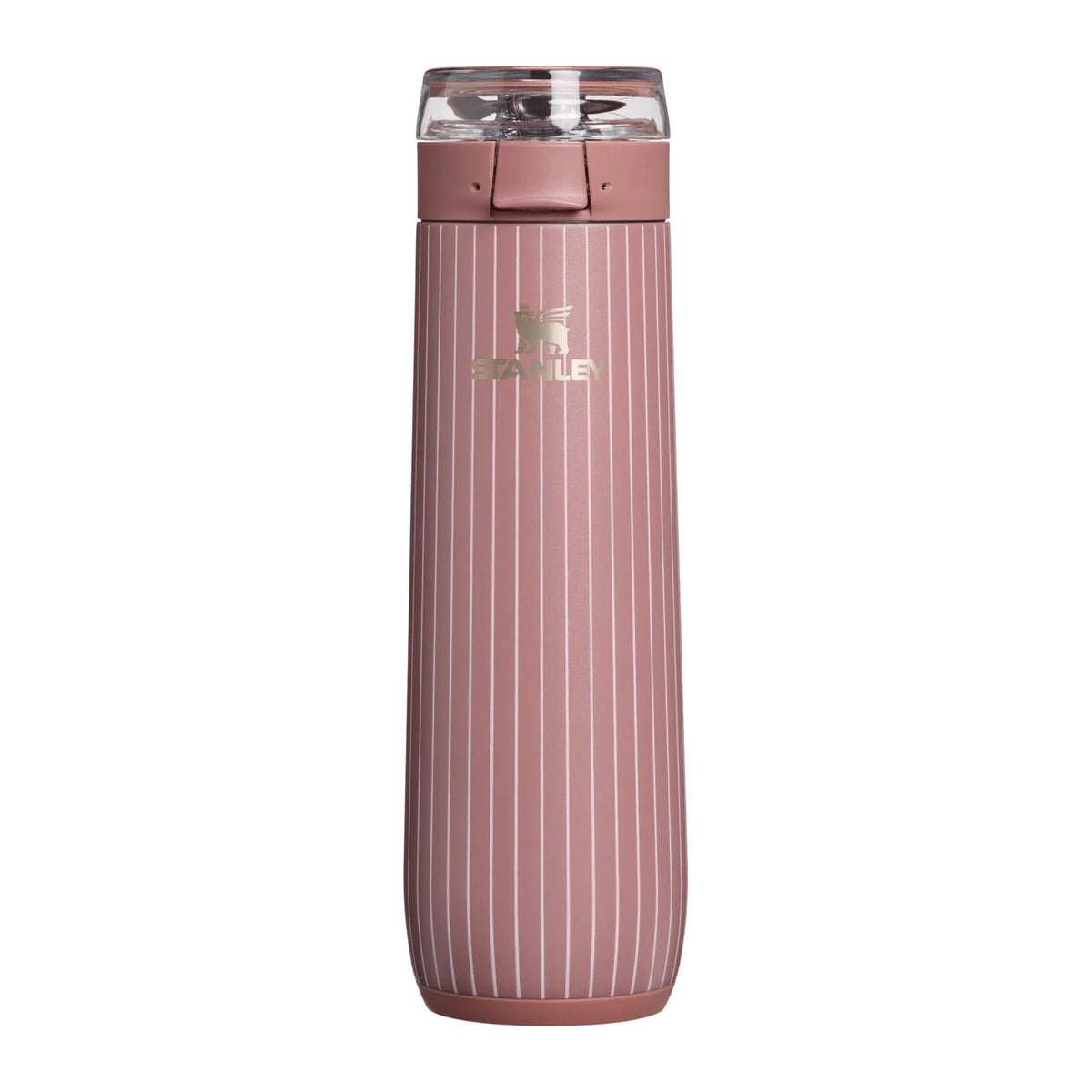 Stanley Flowstate Spring i støvet rosa med stripemønster