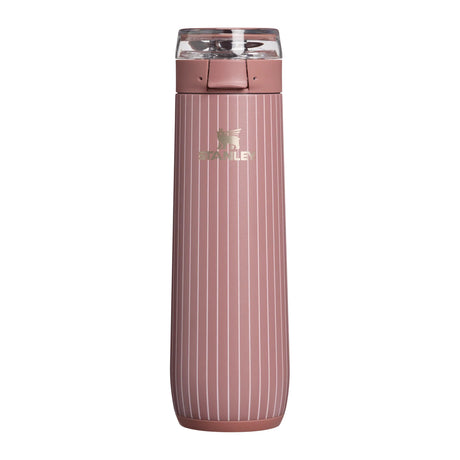 Stanley Flowstate Spring i støvet rosa med stripemønster