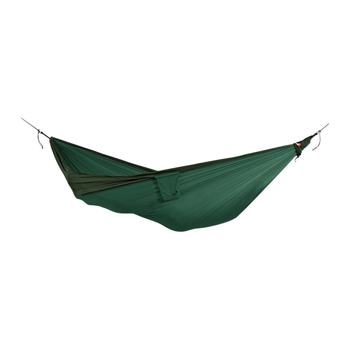 Ticket to the Moon Original hengekøye i dark green og army green, sett fra siden